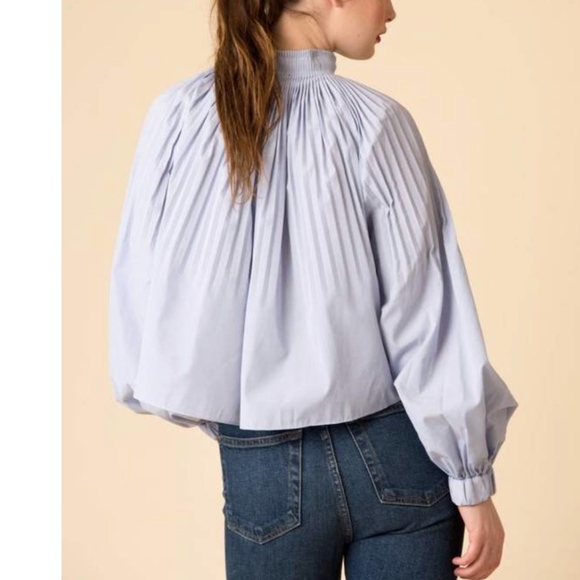 tibi edwardian top